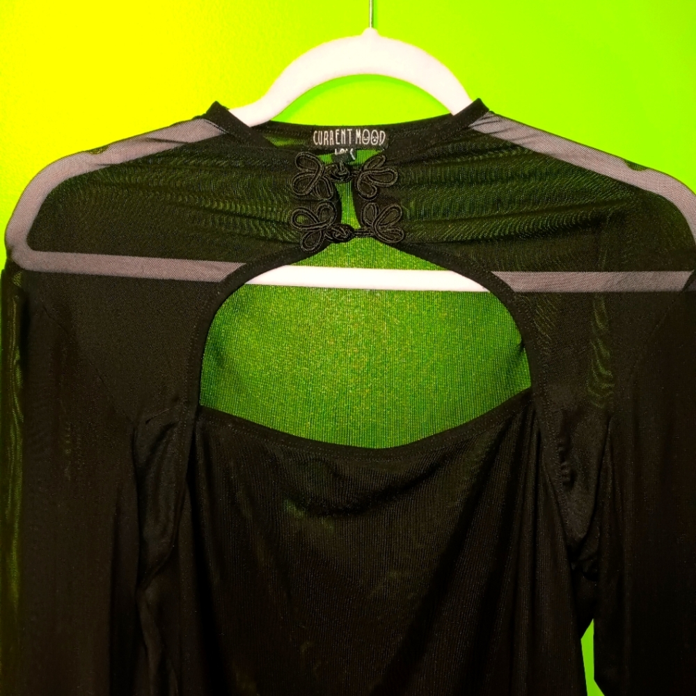 Dolls kill current mood mesh blouse chinese style